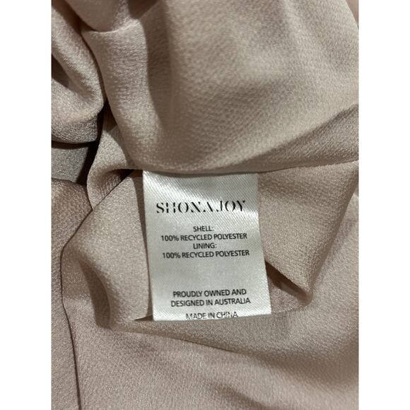 Shona Joy Luxe Bias Cowl Slip Dress Champagne Size 8 NWT Chic Silhouette Satin - Picture 15 of 15